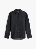 Blue Relaxed Fit Flag Embroidery Denim Shirt  Women