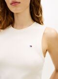 Beige Slim Crew Neck Tank Top  Women