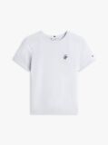 Μπλε T-Shirt Με Κεντημένο Λογότυπο Και Στρογγυλή Λαιμόκοψη  Γυναίκες
