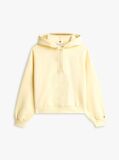Κίτρινο Άνετο Flex Fleece Φούτερ Με Κεντημένο Λογότυπο  Γυναίκες