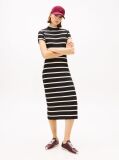 Multi Slim Rib Mock Midi Bodycon Dress  Women