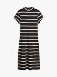 Multi Slim Rib Mock Midi Bodycon Dress  Women