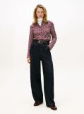 Blue Long Sleeve Twill Shirt  Women