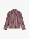 Blue Long Sleeve Twill Shirt  Women