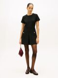Black Button Pocket Mini Shift Dress  Women