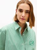 Multi Oversized Fit Logo Embroidery Shirt  Women