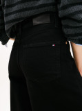 Black 70s High Rise Wide Leg Black Jeans  Women