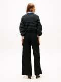 Black 70s High Rise Wide Leg Black Jeans  Women