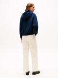 Blue Classic Script Terry Hoodie  Women