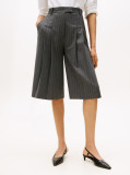 Grey Pinstripe Oversized Culottes  Women