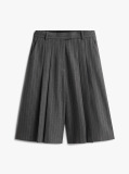 Grey Pinstripe Oversized Culottes  Women