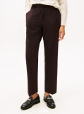 Red Timeless Slim Straight Leg Ankle Trousers  Women
