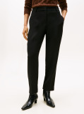 Black Slim Straight Leg Trousers  Women