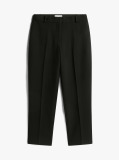 Black Slim Straight Leg Trousers  Women
