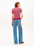 Multi Short Sleeve Polo Jumper With Silk  Women