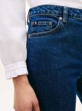White Five-Pocket Mid Rise Straight Leg Jeans  Women