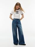 Μπλε Indie Ψηλόμεσο Φαρδύ Τζιν '70s  Γυναίκες