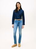 Blue Faded Mid Rise Slim Jeans  Women