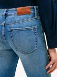 Blue Faded Mid Rise Slim Jeans  Women