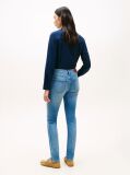 Blue Faded Mid Rise Slim Jeans  Women