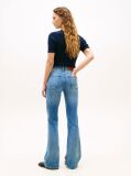 Blue Mid Rise Flared Leg Jeans  Women