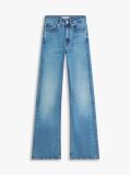 Blue Mid Rise Flared Leg Jeans  Women