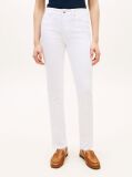 White Mid Rise Slim Jeans  Women
