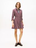 Multi Self-Tie Belt Slim Mini Shirt Dress  Women