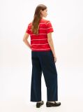 Multi Logo Embroidery Jersey Crew Neck T-Shirt  Women