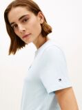 Blue Logo Embroidery Jersey Crew Neck T-Shirt  Women