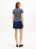 Multi Gold-Tone Button-Thru Slim T-Shirt  Women
