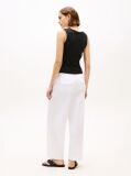 Black Contrast Stitch Ribbed Slim Tank Top  Women