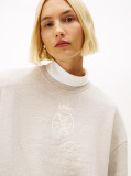 Grey Varsity Crest Terry Sweatshirt  Women