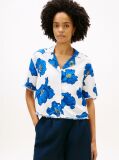 Multi Relaxed Fit Frayed Linen Blend Shirt  Women