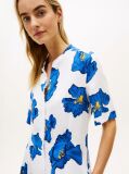 Multi Frayed Linen Blend Midi Shirt Dress  Women