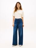 Beige Gold-Tone Button Pocket Relaxed T-Shirt  Women