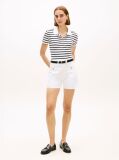 Multi Slim Fit Gold-Tone Button Polo Shirt  Women