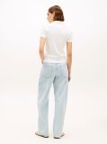White Slim Fit Gold-Tone Button Polo Shirt  Women