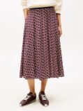 Multi A-Line Twill Midi Skirt  Women