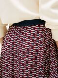 Multi A-Line Twill Midi Skirt  Women