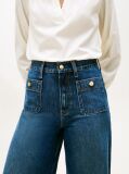 Blue 70s High Rise Wide Leg Jeans  Women
