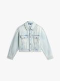 Blue Heritage Relaxed Short Denim Trucker Jacket  Women