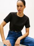 Black Interlock Knit Boxy T-Shirt  Women