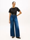 Black Interlock Knit Boxy T-Shirt  Women