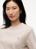 Μπεζ Boxy T-Shirt Με Πλέξη Interlock  Γυναίκες