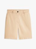 Beige Washed Regular Chino Bermuda Shorts  Women