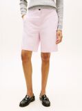 Purple Washed Regular Chino Bermuda Shorts  Women
