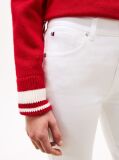 White Mid Rise Flared White Jeans  Women