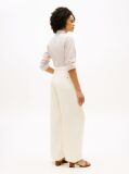 Beige 70s High Rise Wide Leg Jeans  Women