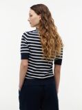 Multi Fine Knit Jersey Short Sleeve Jumper  Women